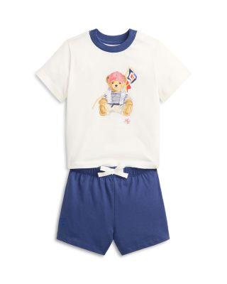 Boys' Polo Bear Cotton Jersey Tee & Shorts Set - Baby by RALPH LAUREN