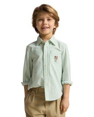 Boys' Polo Bear Cotton Oxford Shirt - Little Kid by RALPH LAUREN