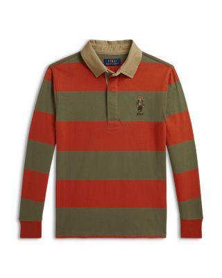 Boys' Polo Bear Cotton Rugby Shirt - Big Kid by RALPH LAUREN