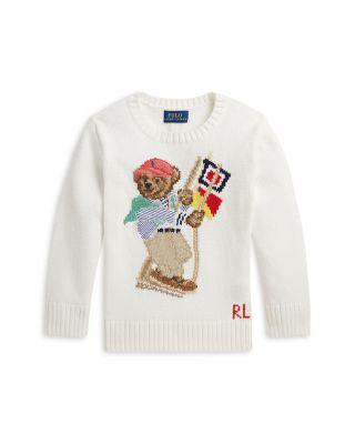 Boys' Polo Bear Cotton Sweater - Little Kid by RALPH LAUREN