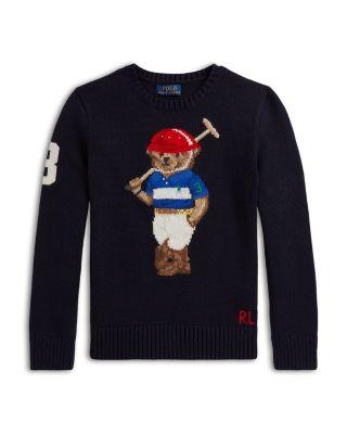 Boys' Polo Bear Crewneck Sweater - Big Kid by RALPH LAUREN