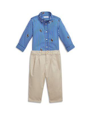 Boys' Polo Bear Shirt & Flex Abrasion Pants Set - Baby by RALPH LAUREN