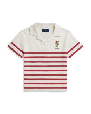Boys' Polo Bear Striped Cotton Polo Shirt - Little Kid by RALPH LAUREN