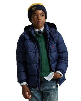 Boys' Ripstop Down Hooded Jacket - Big Kid by RALPH LAUREN