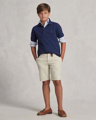 Boys' Straight Fit Stretch Twill Shorts - Big Kid by RALPH LAUREN