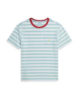 Boys' Striped Cotton Jersey Pocket Tee - Little Kid by RALPH LAUREN