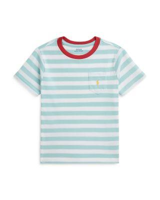 Boys' Striped Cotton Jersey Pocket Tee - Little Kid by RALPH LAUREN