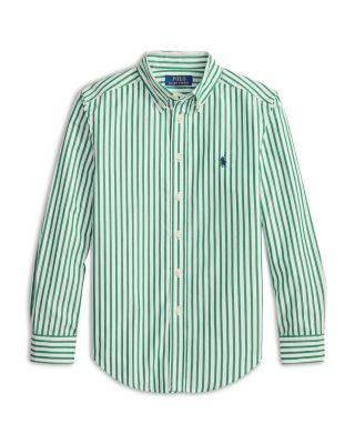 Boys' Striped Cotton Poplin Shirt - Big Kid by RALPH LAUREN