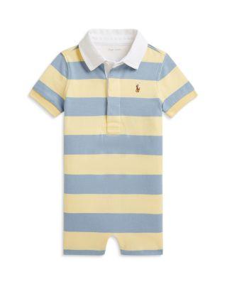Boys' Striped Cotton Rugby Shortalls - Baby by RALPH LAUREN