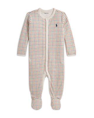 Boys' Tattersall Cotton Footie - Baby by RALPH LAUREN