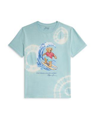 Boys' Tie Dyed Polo Bear Cotton Tee - Big Kid by RALPH LAUREN