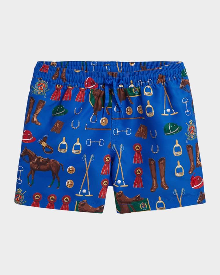 Boy's Traveler Big Pony Swim Trunks, Size 2-7 by RALPH LAUREN