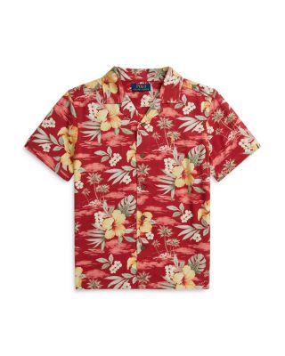 Boys' Tropical Floral Print Camp Shirt - Big Kid by RALPH LAUREN