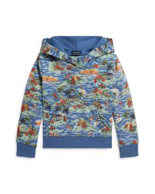 Boys' Tropical Print French Terry Hoodie - Little Kid by RALPH LAUREN