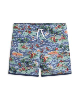 Boys' Tropical Print Swim Trunks - Big Kid by RALPH LAUREN