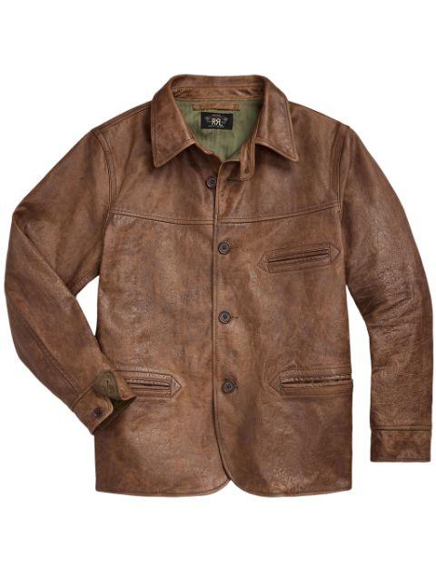 Bradley leather jacket by RALPH LAUREN