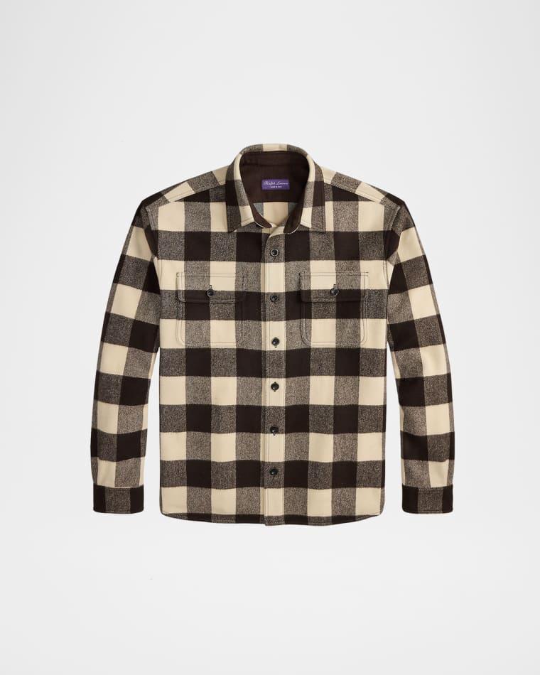 Buffalo Check Wool Shirt by RALPH LAUREN