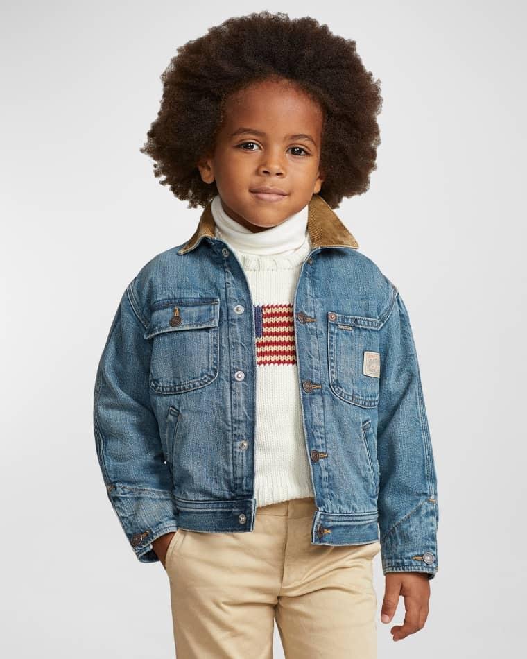 Boy's Denim Trucker Jacket, Size 2-7 by RALPH LAUREN CHILDRENSWEAR