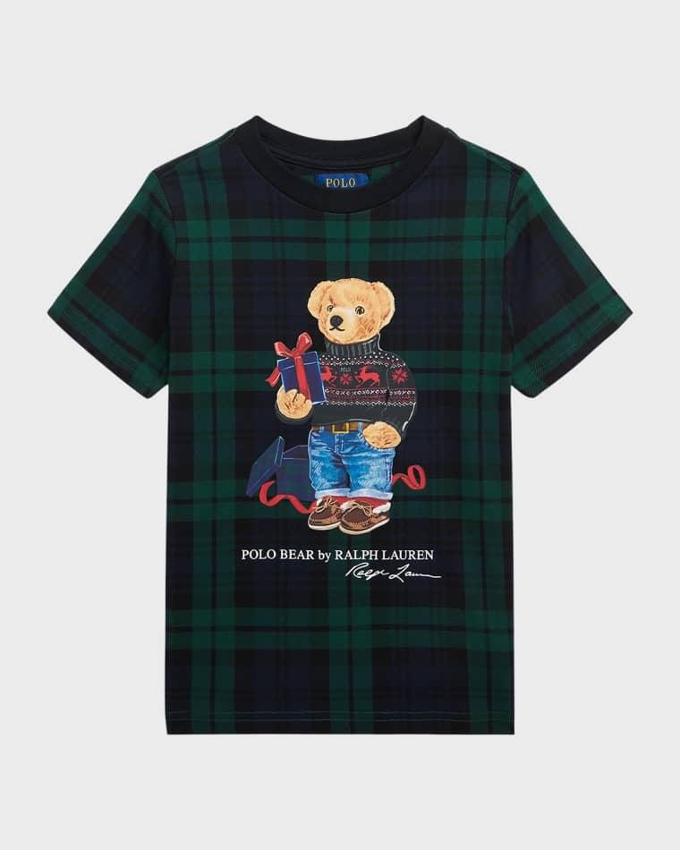 Boy's Graphic Festive Polo Bear T-Shirt, Size 2-7 by RALPH LAUREN CHILDRENSWEAR