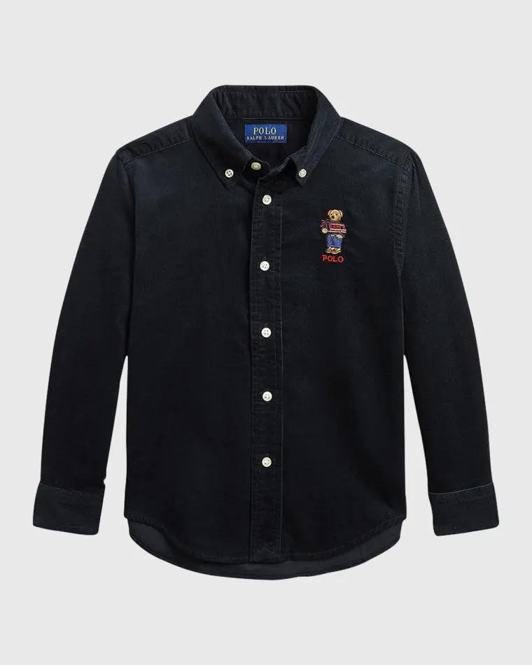Boy's Polo Bear Embroidered Sports Shirt, Size 2-7 by RALPH LAUREN CHILDRENSWEAR