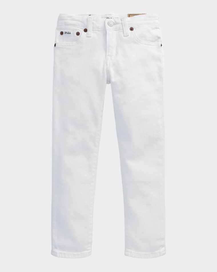 Boy's White Denim Jeans by RALPH LAUREN CHILDRENSWEAR