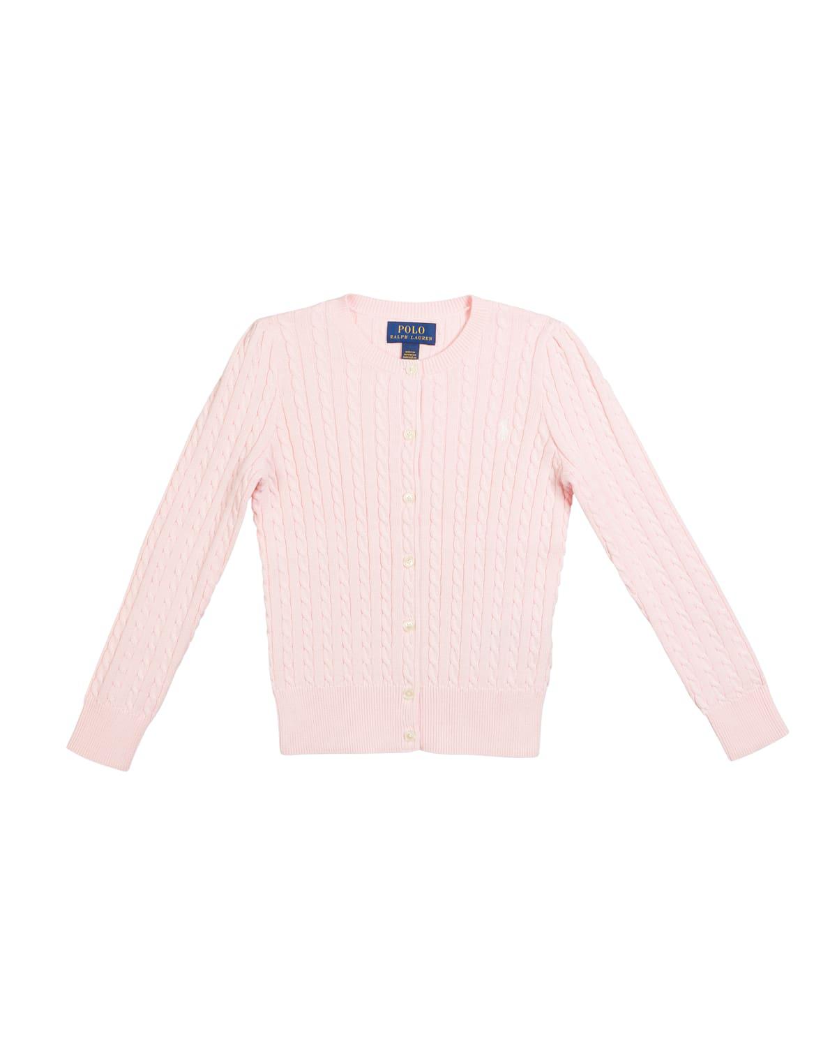 Girl's Cable-Knit Cotton Ribbed Cardigans by RALPH LAUREN CHILDRENSWEAR