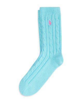 Cable Knit Socks by RALPH LAUREN