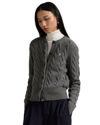 Cable Knit Wool Cashmere Cardigan by RALPH LAUREN