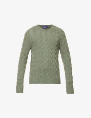 Cable-knit patterned cashmere jumper by RALPH LAUREN
