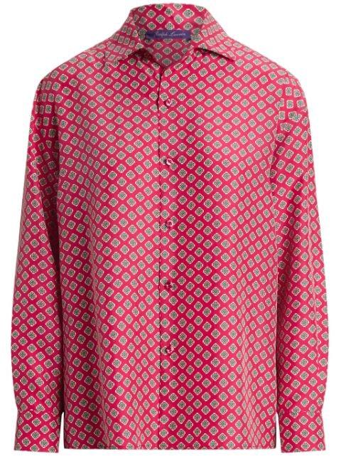 Cagney printed silk blouse by RALPH LAUREN