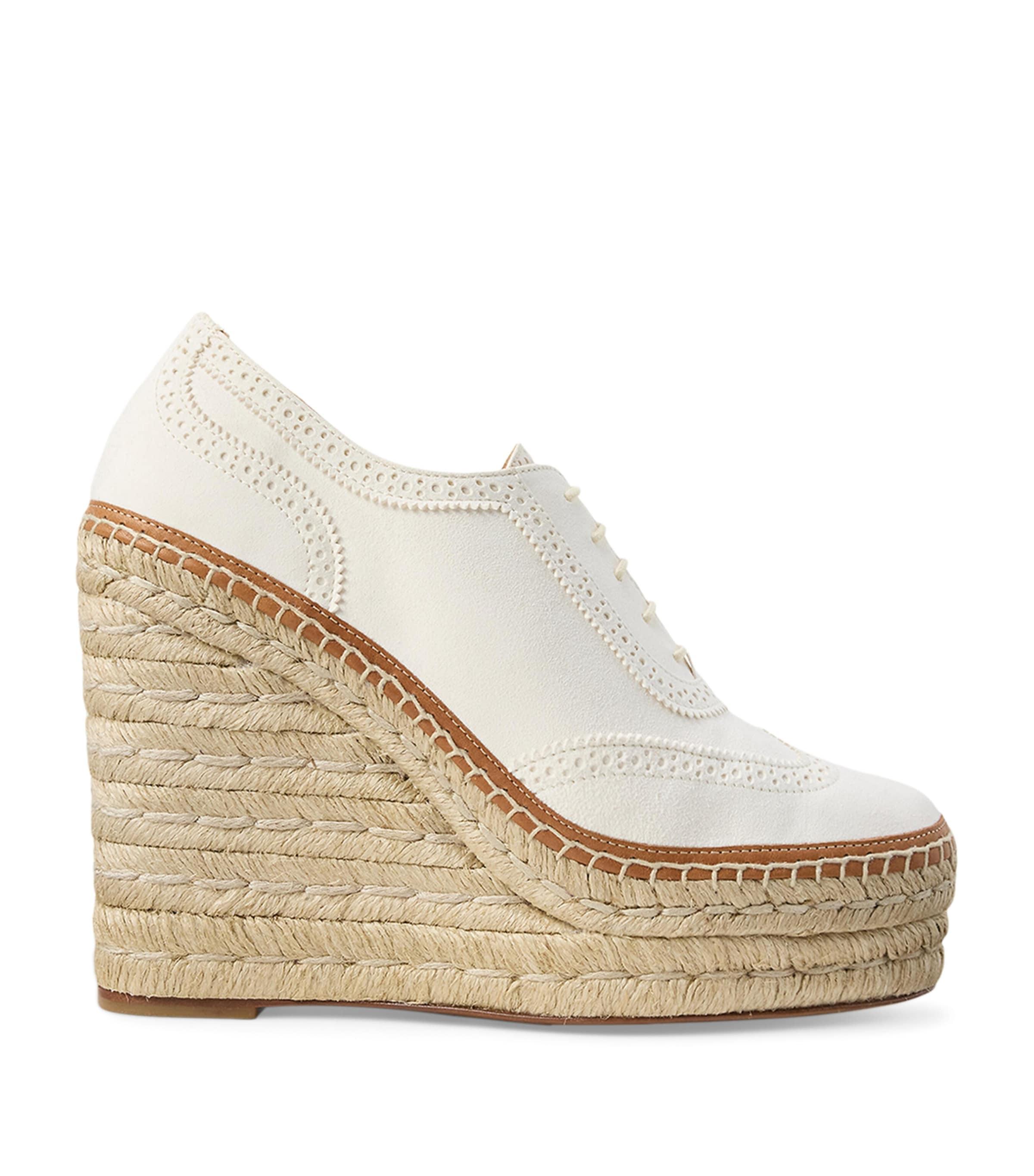 Calf Leather Barlowe Wedge Espadrilles 110 by RALPH LAUREN