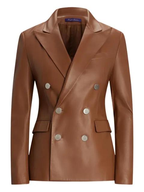 Camden leather blazer by RALPH LAUREN