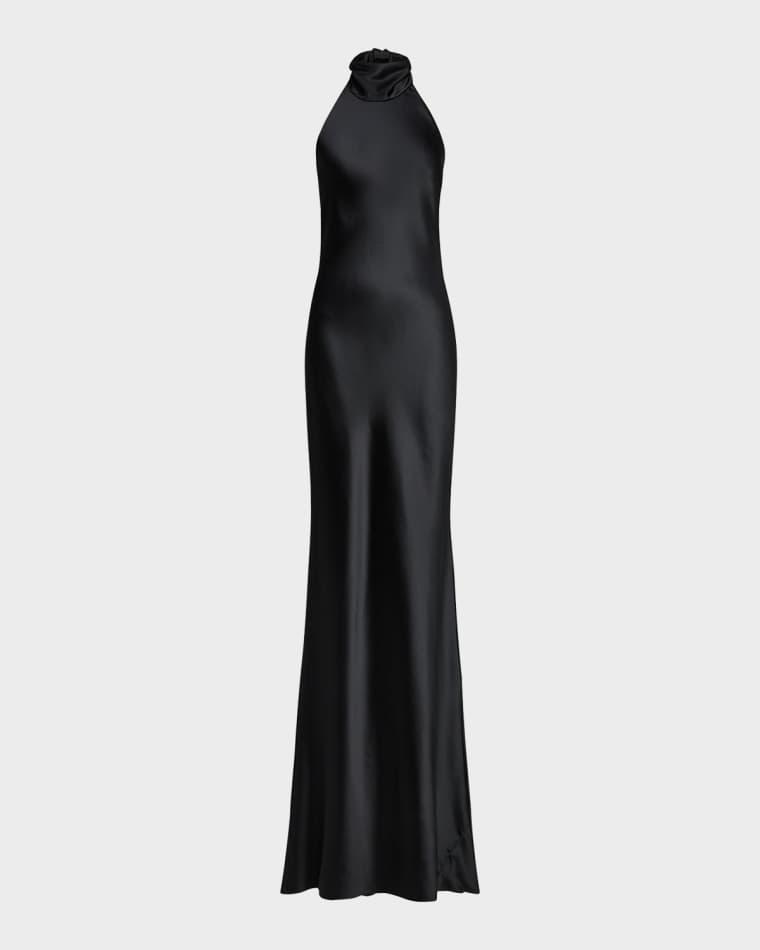 Chilton Stretch Satin Evening Dress by RALPH LAUREN