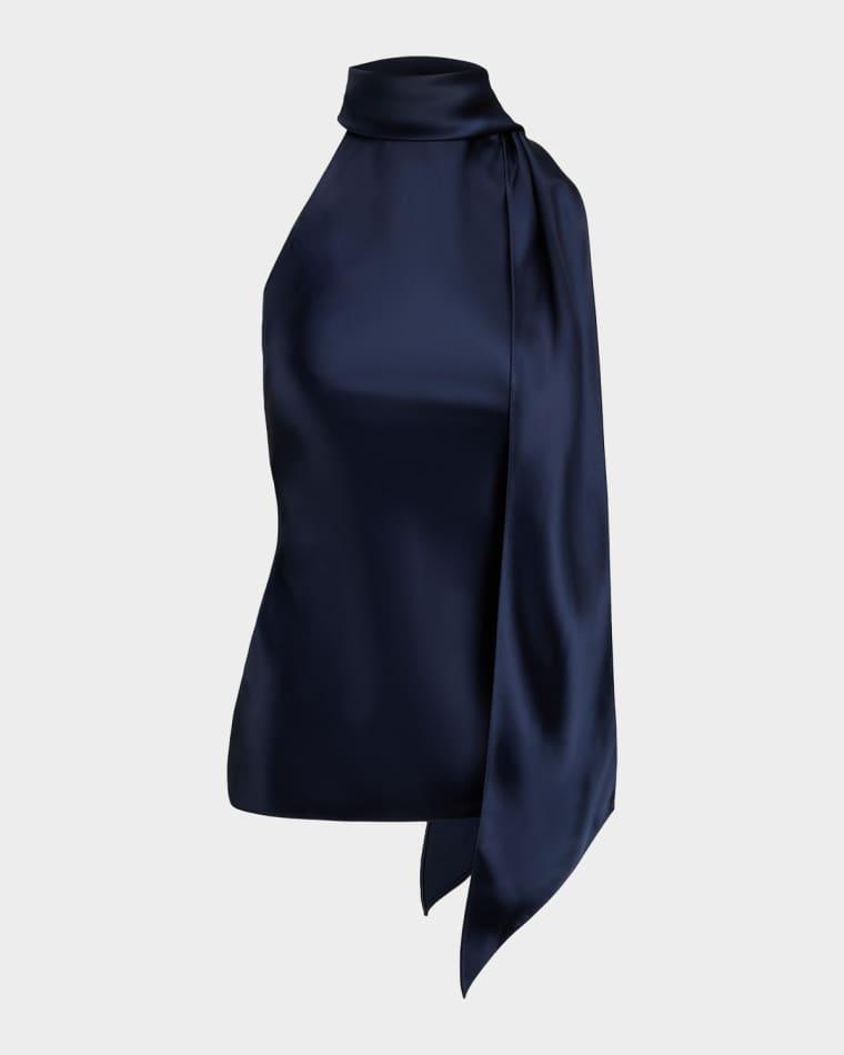 Chilton Stretch Silk Charmeuse Top by RALPH LAUREN