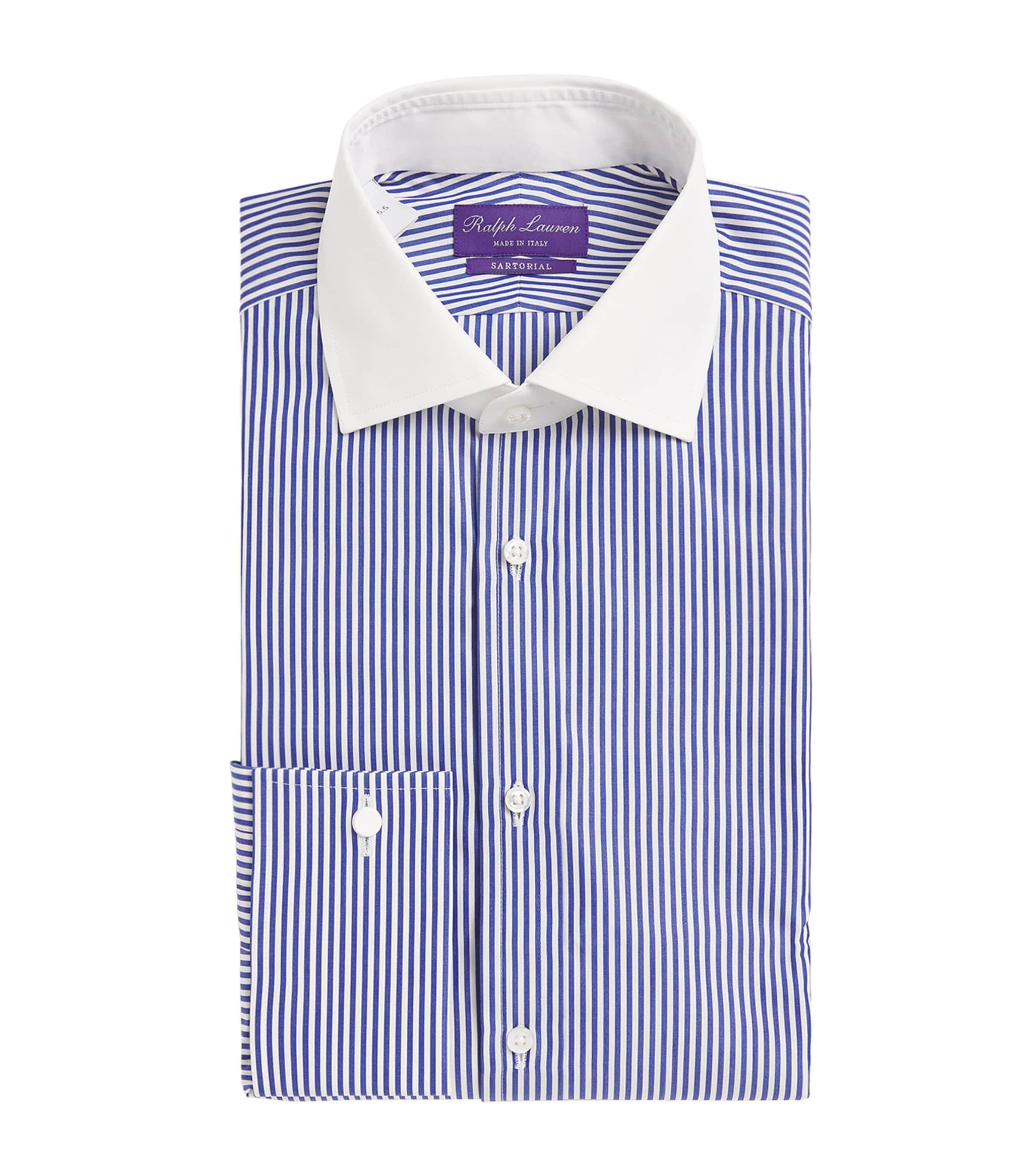 Cotton Bengal-Stripe Dress Shirt by RALPH LAUREN