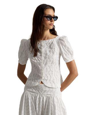 Cotton Eyelet Shirt by RALPH LAUREN