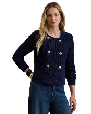 Crewneck Cardigan Sweater by RALPH LAUREN