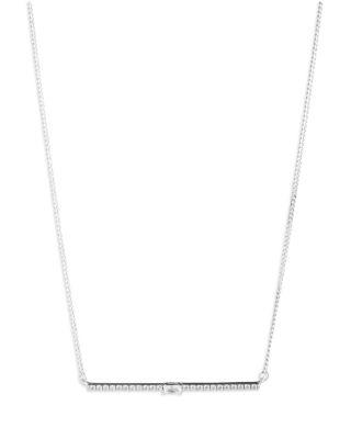Cubic Zirconia Bar Statement Necklace in Sterling Silver by RALPH LAUREN