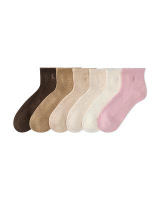 Cushioned Quarter Crew Socks by RALPH LAUREN