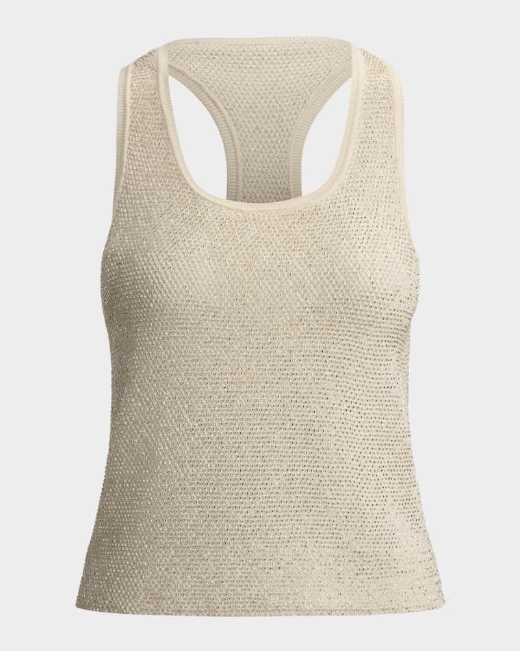 Embellished Racerback Sweater Tank Top by RALPH LAUREN