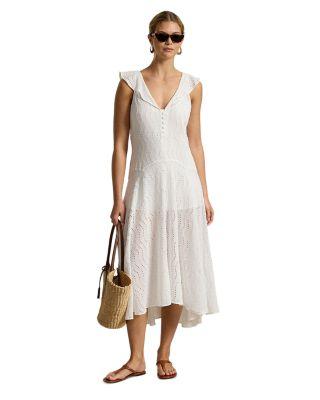 Eyelet Gauze Dress by RALPH LAUREN