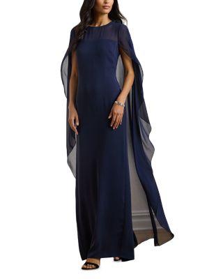Georgette Cape Gown by RALPH LAUREN