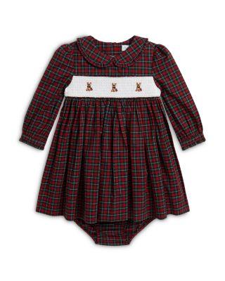 Girls' Dog Plaid Poplin Dress & Bloomer Set - Baby by RALPH LAUREN