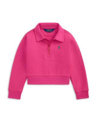Girls' Double Knit Collared Boxy Sweatshirt - Little Kid by RALPH LAUREN