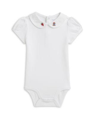 Girls' Embroidered Collar Cotton Bodysuit - Baby by RALPH LAUREN
