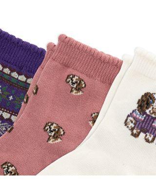 Girls' Fair Isle Baby Dog Socks by RALPH LAUREN