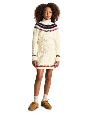 Girls' Fair Isle Cotton Sweater & Skirt - Big Kid by RALPH LAUREN