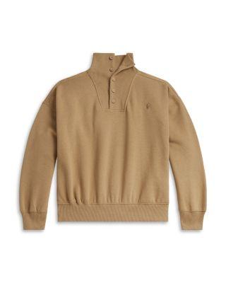 Girls' Fleece Funnel Neck Boxy Sweatshirt - Big Kid by RALPH LAUREN