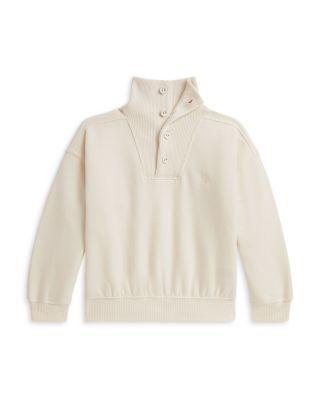 Girls' Fleece Funnel Neck Boxy Sweatshirt - Little Kid by RALPH LAUREN