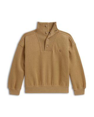 Girls' Fleece Funnel Neck Boxy Sweatshirt - Little Kid by RALPH LAUREN
